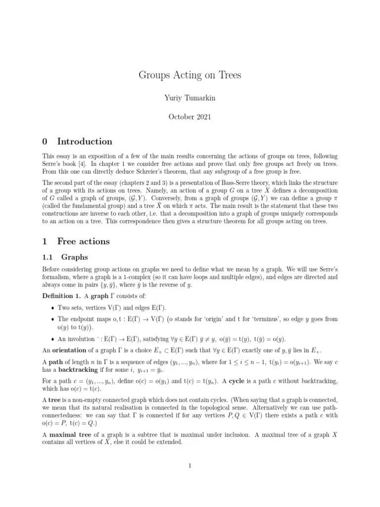 Trees | PDF | Group (Mathematics) | Mathematical Concepts