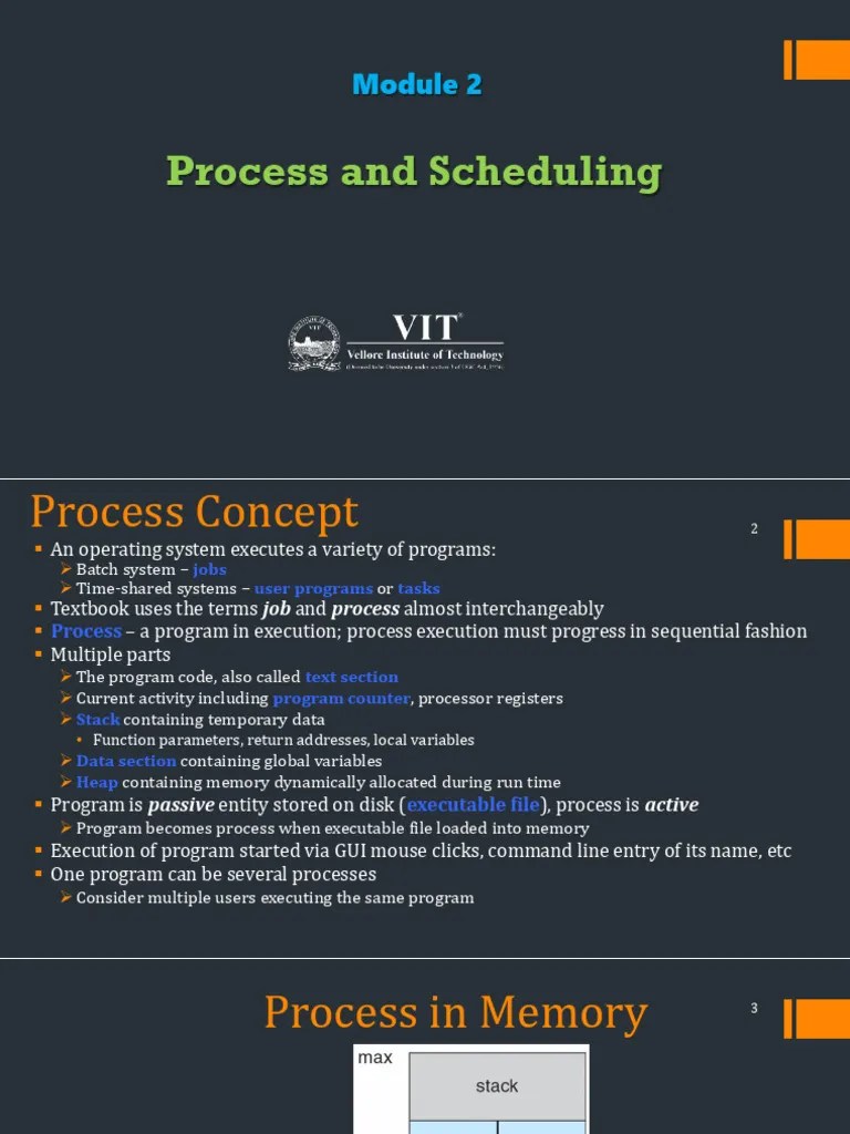 MODULE 2 - Process And Scheduling | PDF | Scheduling (Computing ...