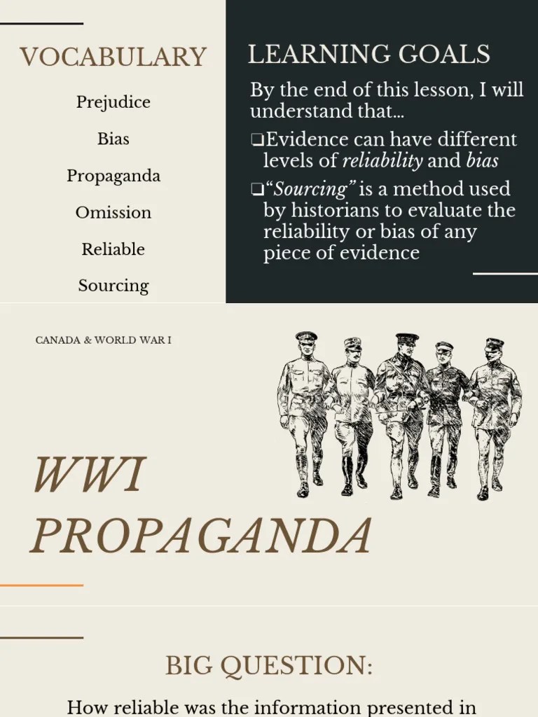 Lesson 6- Propaganda | PDF | Propaganda | Bias
