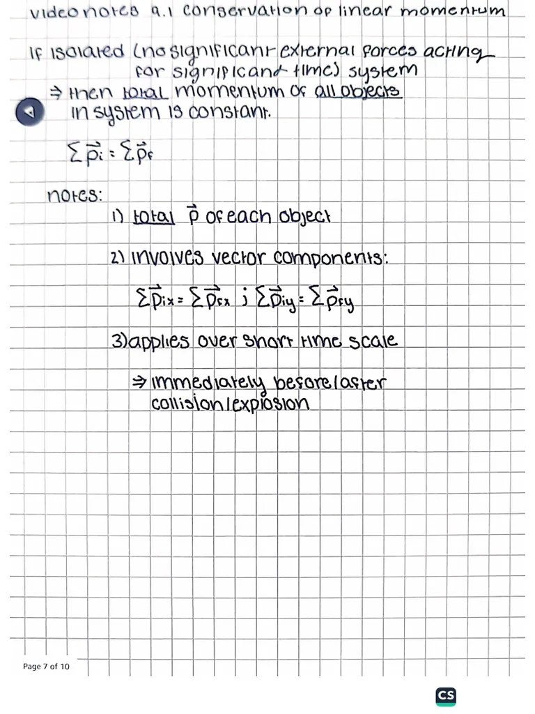 Conservation Of Linear Momentum | PDF