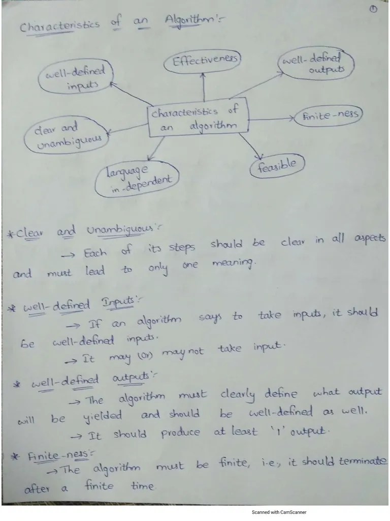Characteristics Of Algorithm | PDF