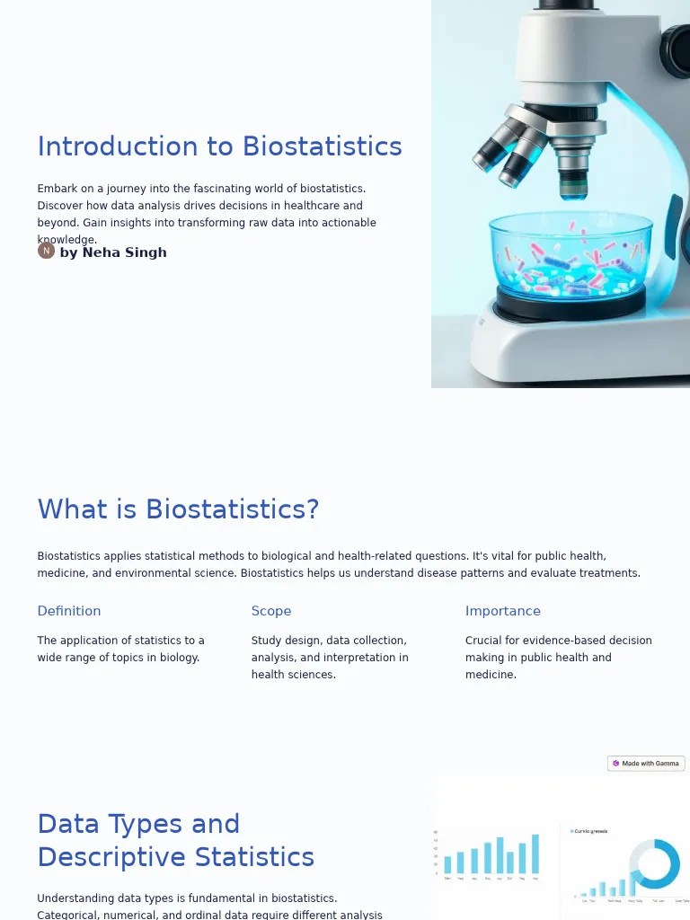 Introduction To Biostatistics | PDF | Statistics | Biostatistics