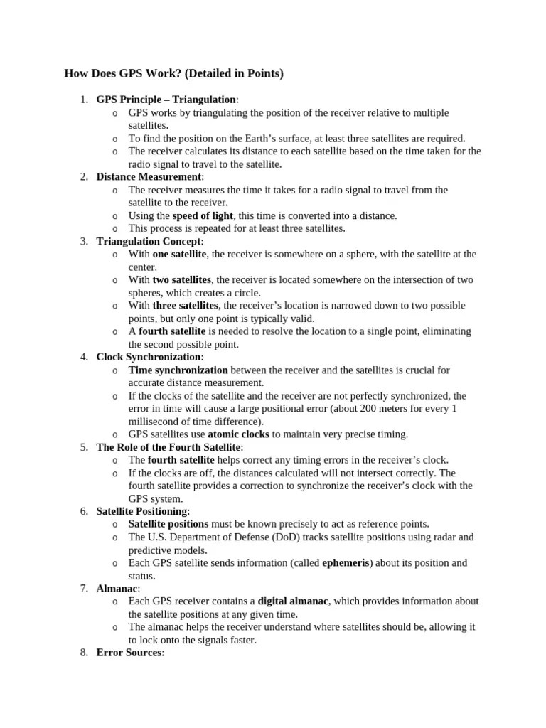 How Does GPS Work | PDF | Global Positioning System | Image Resolution