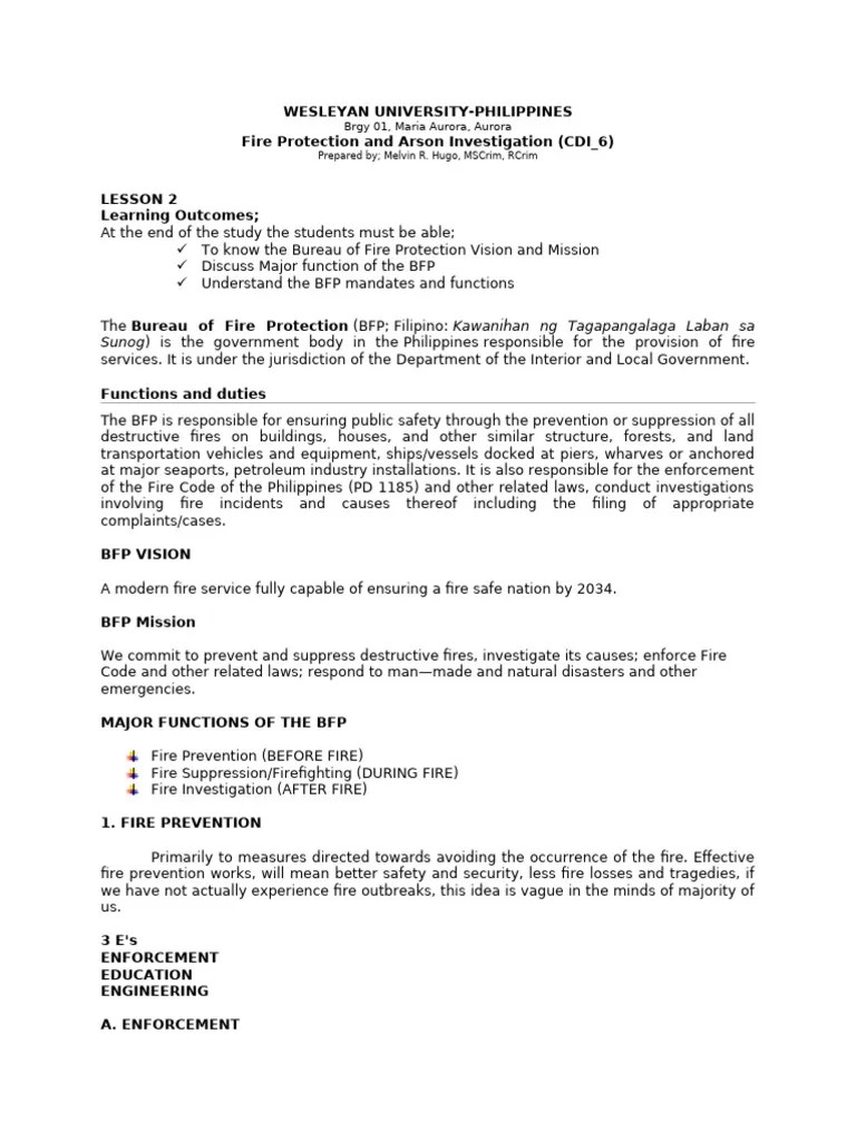 LESSON-2 | PDF | Fires | Firefighting