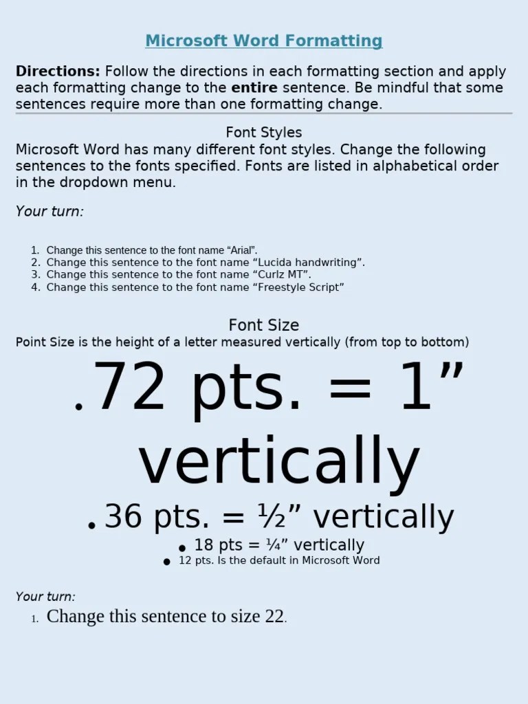 Introduction To Microsoft Word Formatting Basics | PDF | Writing | Text