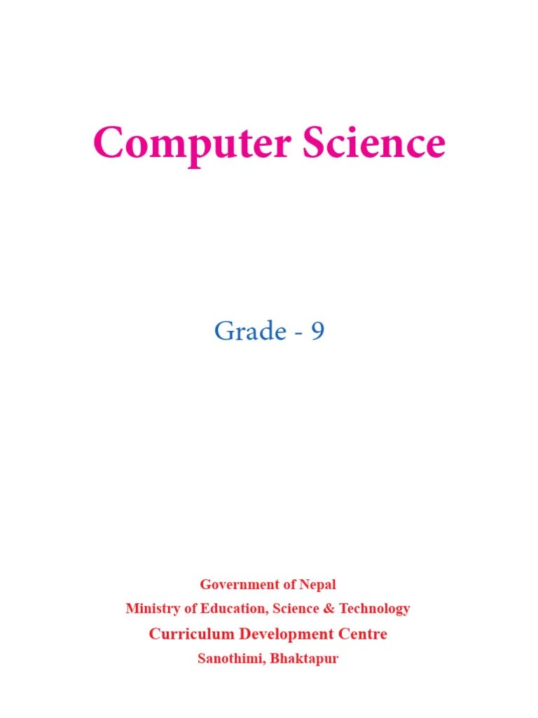 Computer Class 9 Book | PDF | Random Access Memory | Computer Data Storage