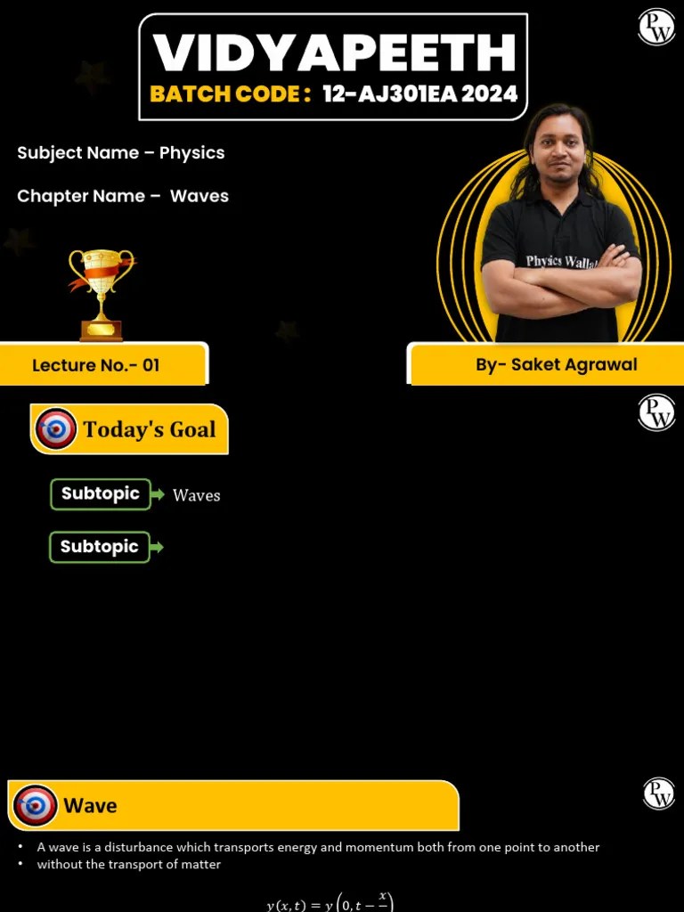 Waves 01 Pdf Waves Wavelength