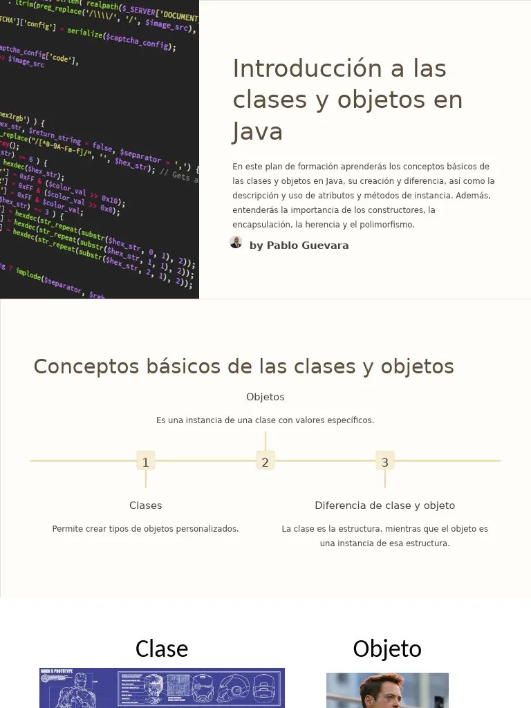 Introduccion A Las Clases Y Objetos En Java | PDF | Herencia ...