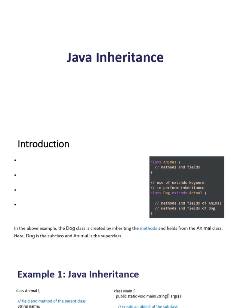 Java_Inheritance | PDF | Inheritance (Object Oriented Programming ...