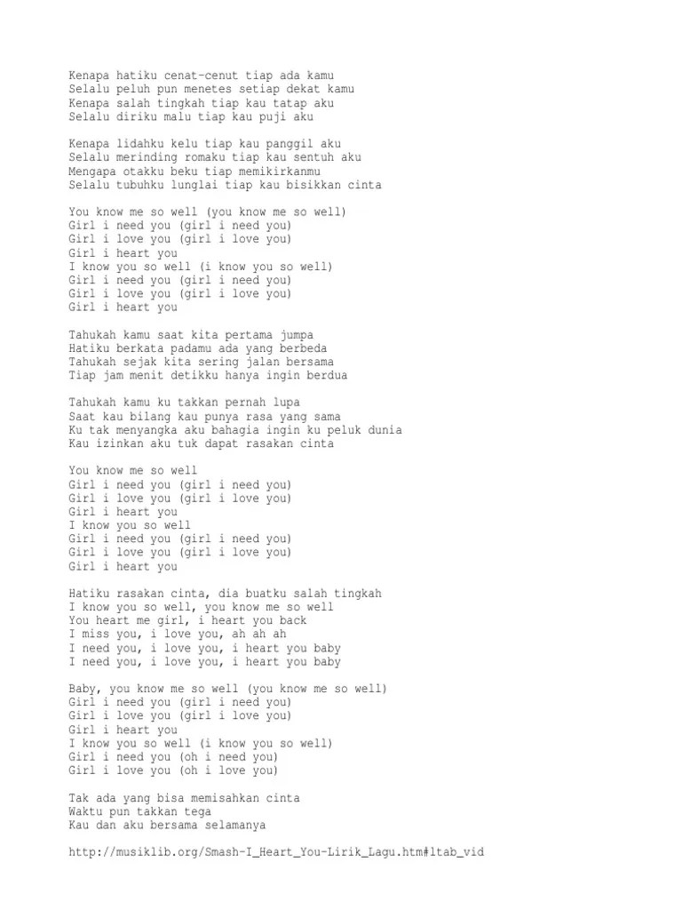 Lirik Lagu Smash | PDF