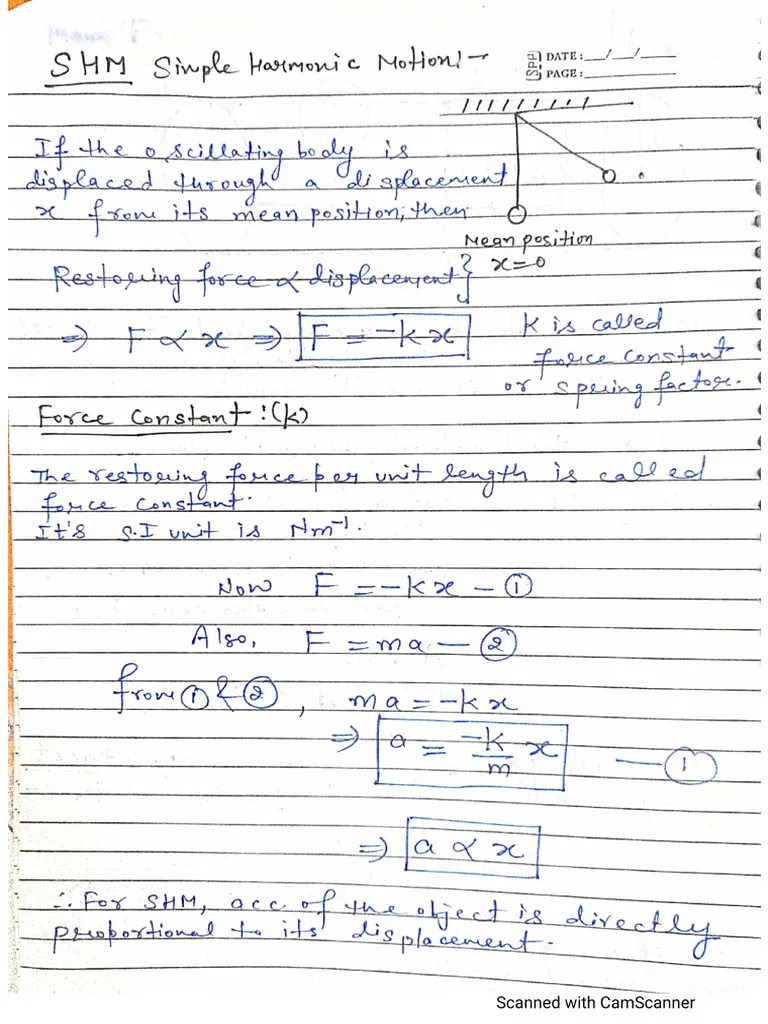 Oscillation - 1 | PDF