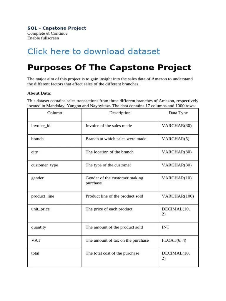 Sql Capstone Project | PDF | Value Added Tax | Taxes