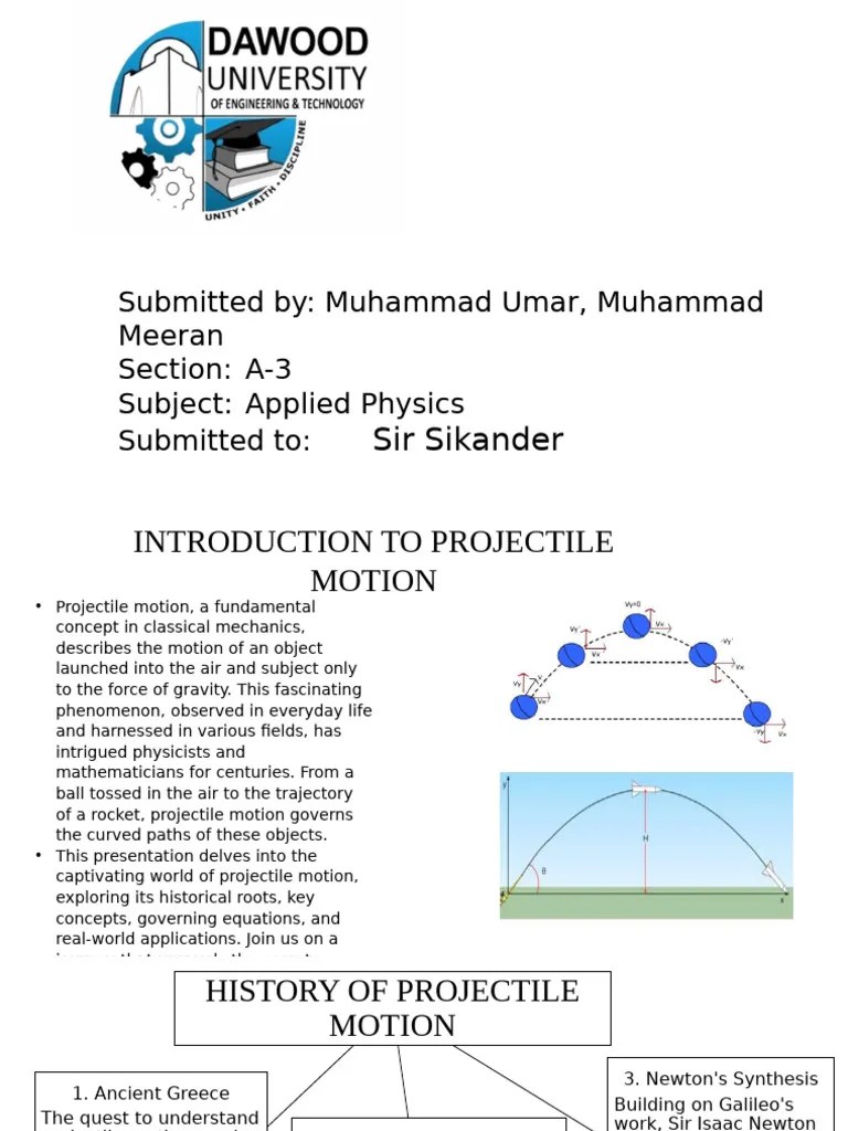 Projectile Motion | PDF | Mechanics | Physics