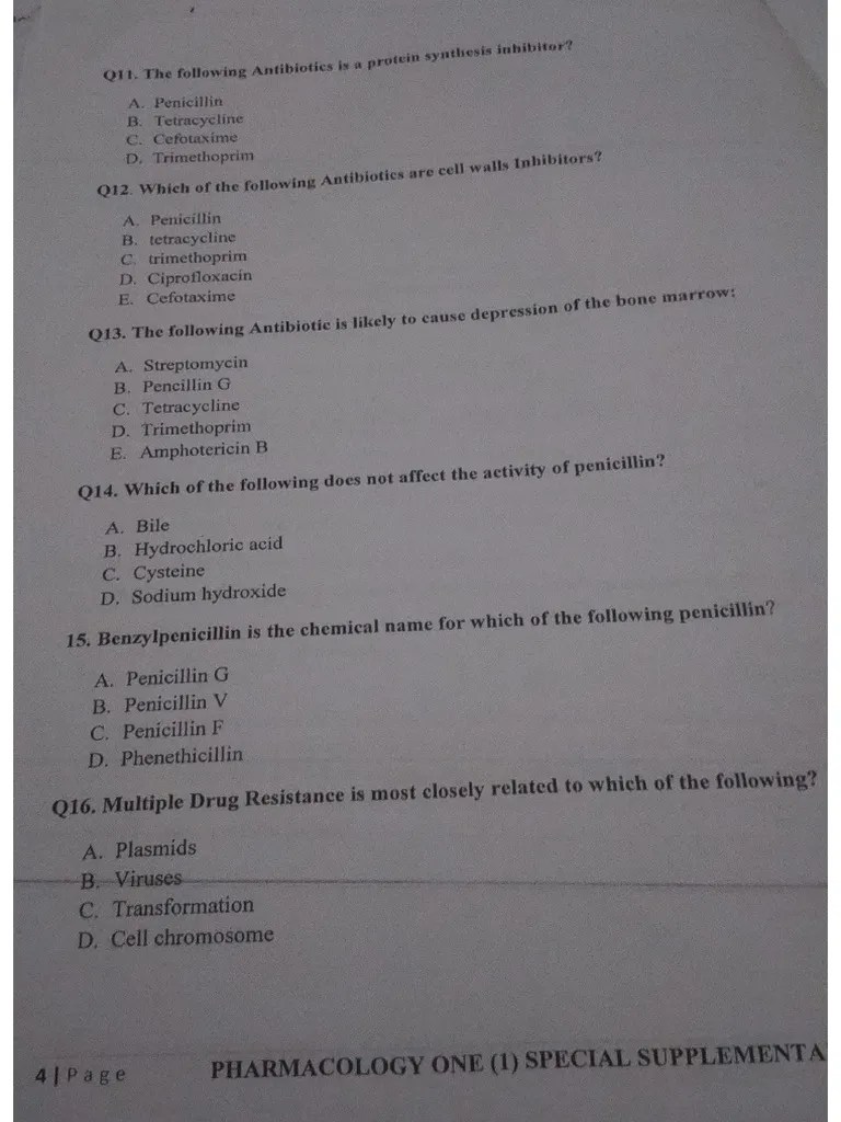 Pharmacology Quiz?? | PDF