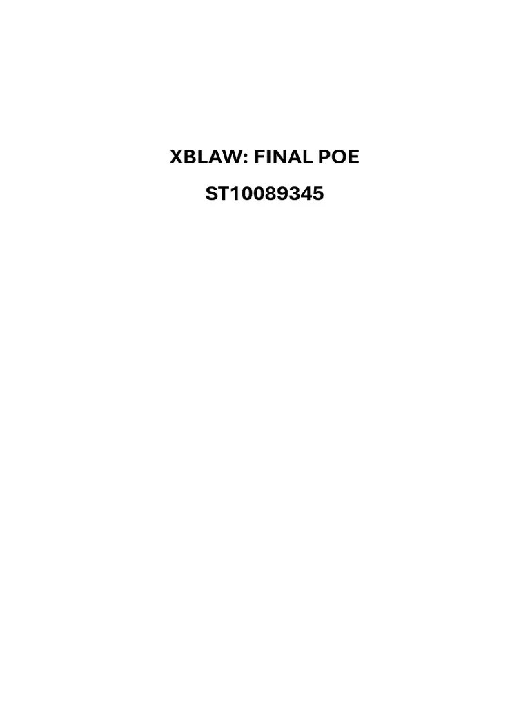 Final Poe 2024 | PDF | Evidence (Law) | Insolvency