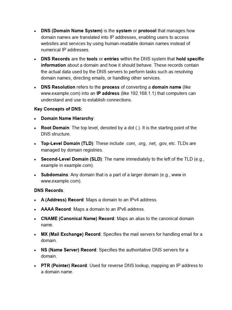 DNS | PDF | Domain Name System | Domain Name