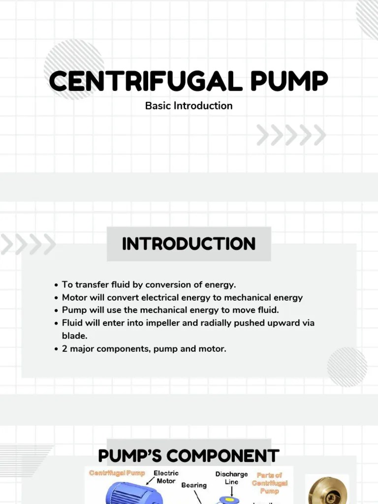 Basic Of Centrifugal Pump 1 Pdf