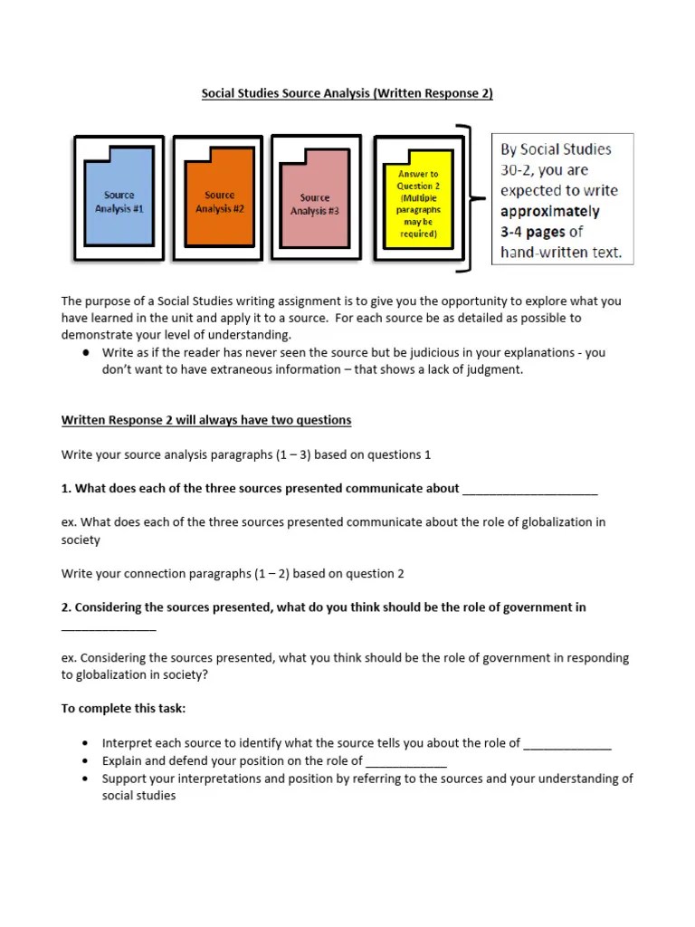 Source Analysis GUIDE | PDF | Globalization | Free Trade