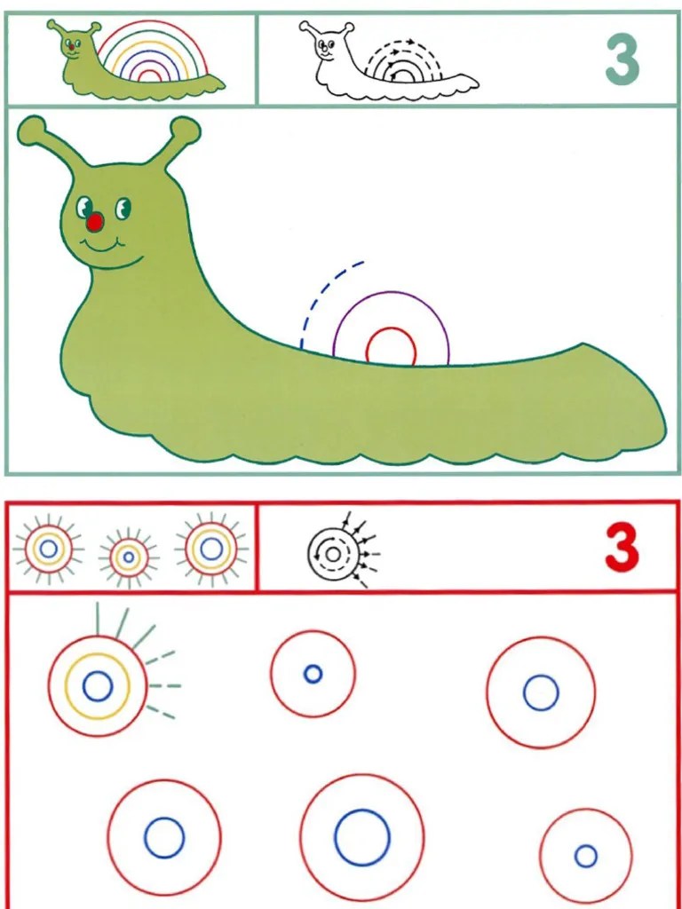 Fichas Grafomotricidad Trabajamos La Grafia De Los Números Parte 2 | PDF