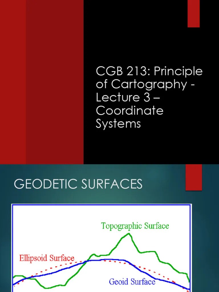 Lecture 3 - Coordinate Systems And Map Projections | PDF