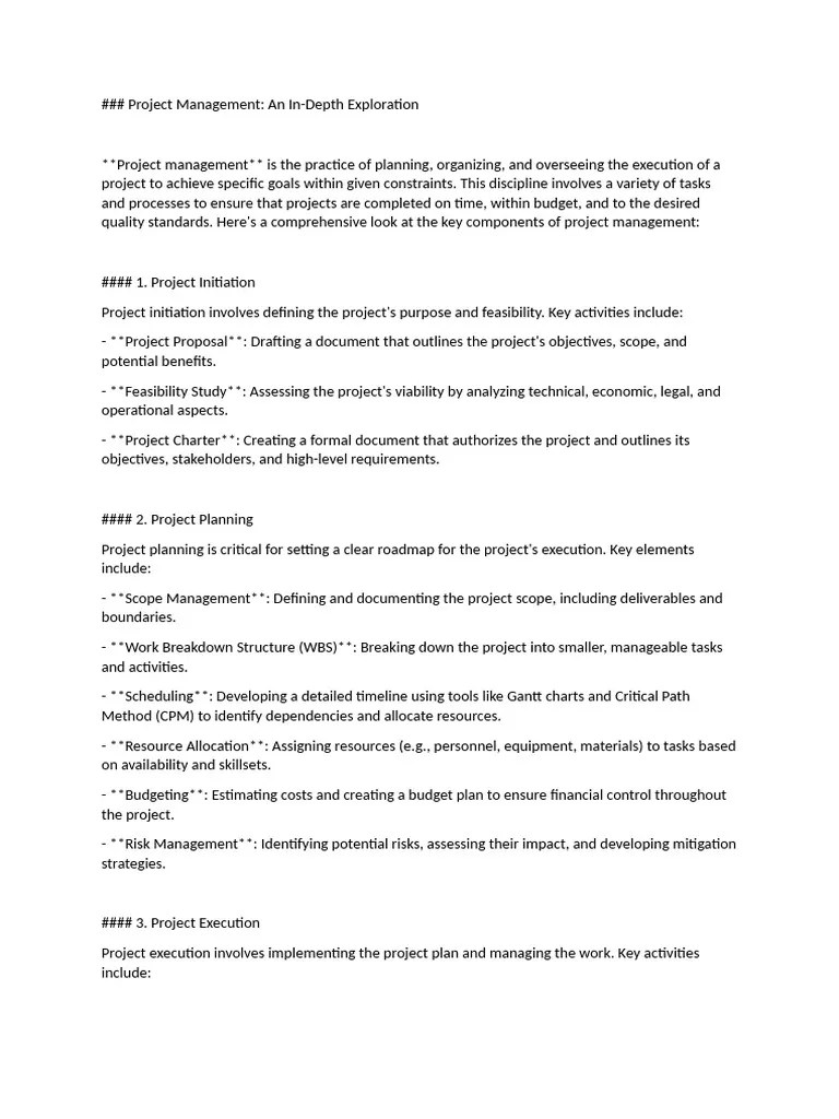 Project Management 2 | PDF | Project Management | Software Development ...