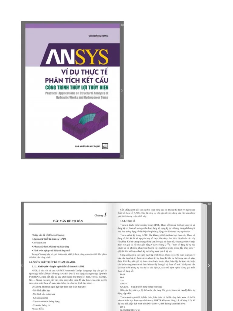 Sach - Phan Tich Ket Cau Thuy Loi - Thuy Dien Ansys ADPL | PDF