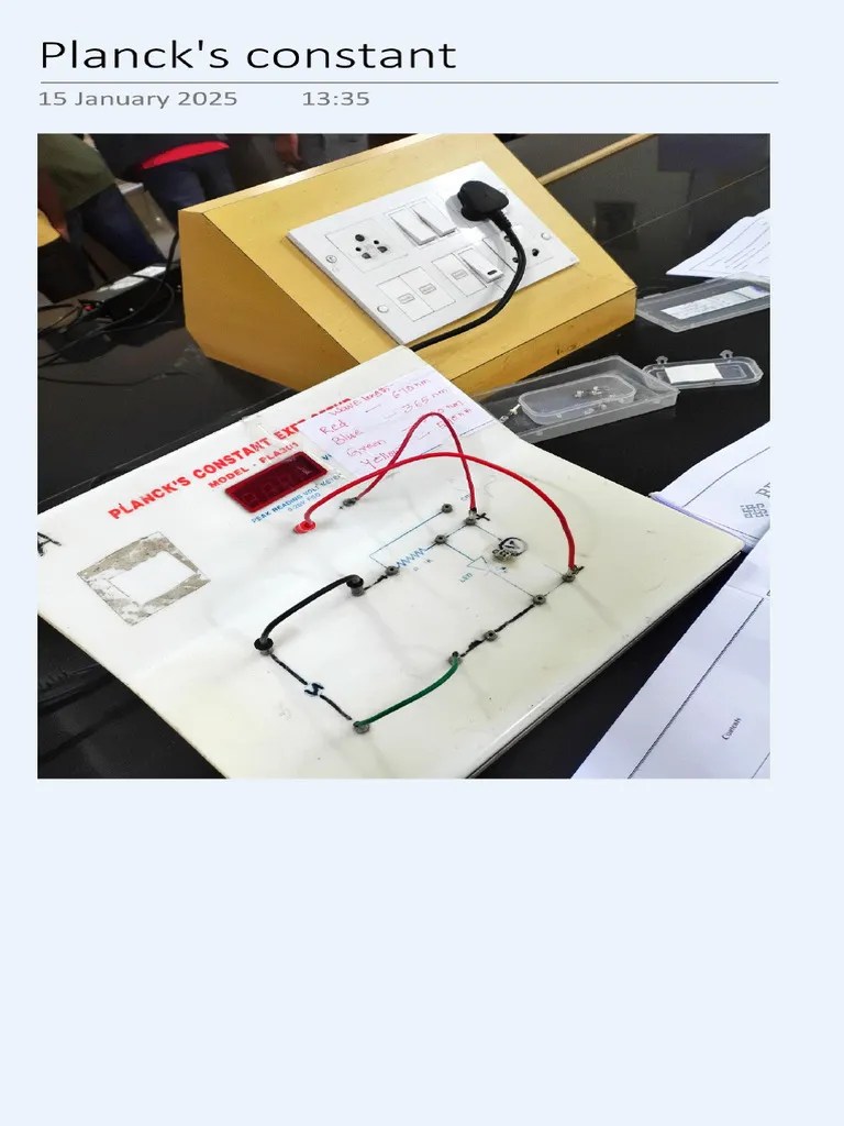 Plancks Constant | PDF