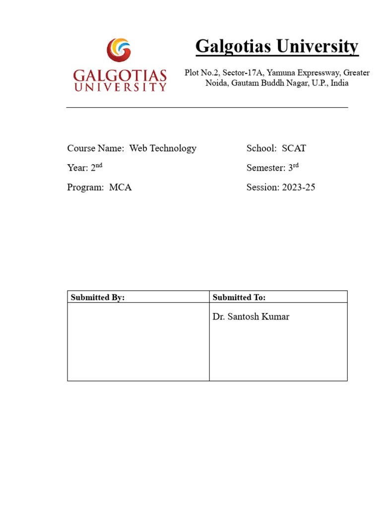 Web Tech | PDF | Dynamic Web Page | Java Script