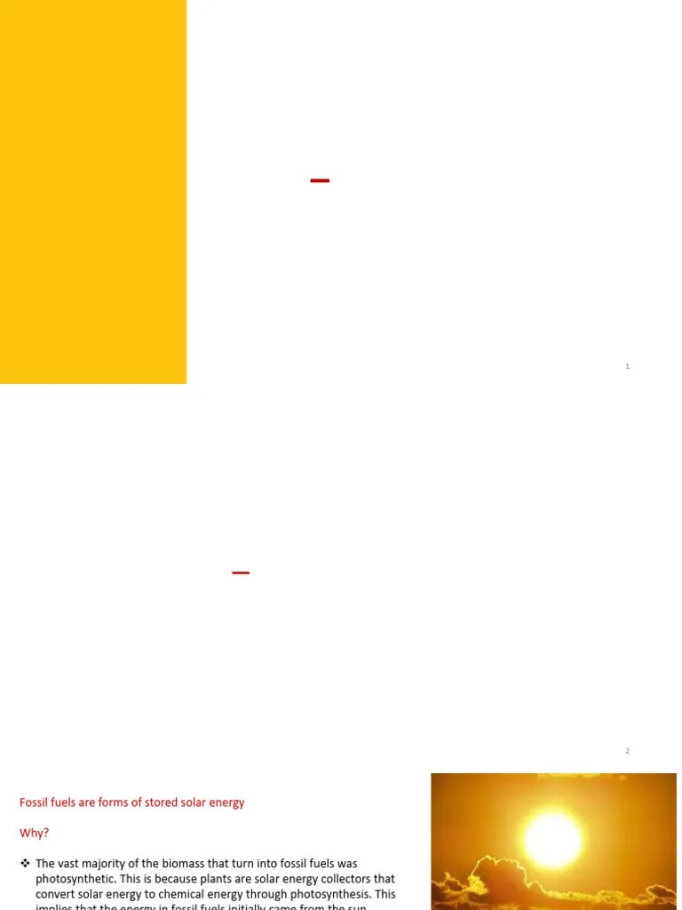 Lecture 5 - Intro. To Fossil Fuels | PDF | Fossil Fuels | Fuels