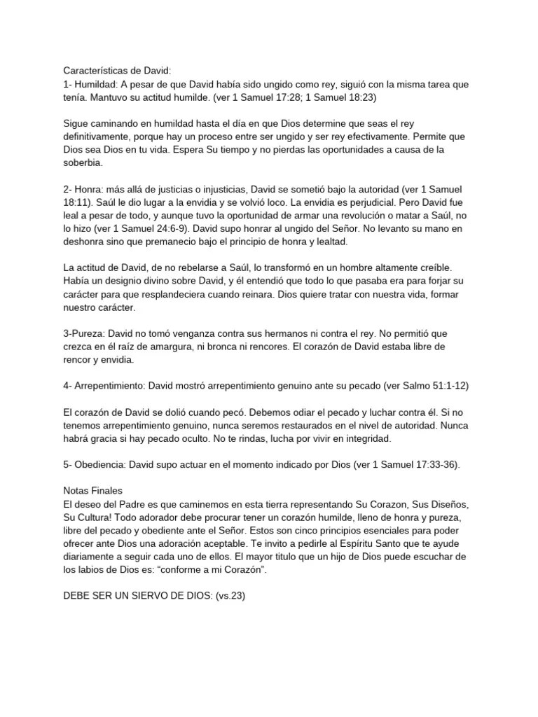 Siervo De Dios | PDF | David | Dios