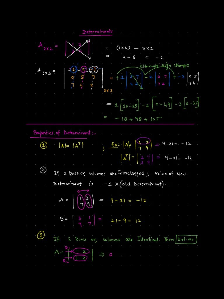 Determinants( Morning) | PDF | Abstract Algebra | Linear Algebra
