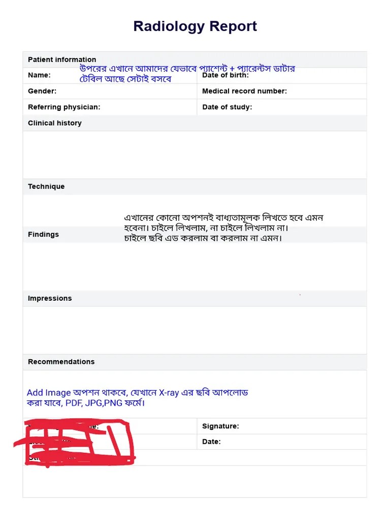 Radiology Report Template Overview Pdf
