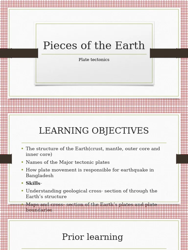 Plate Tectonics St Pdf Plate Tectonics Earthquakes