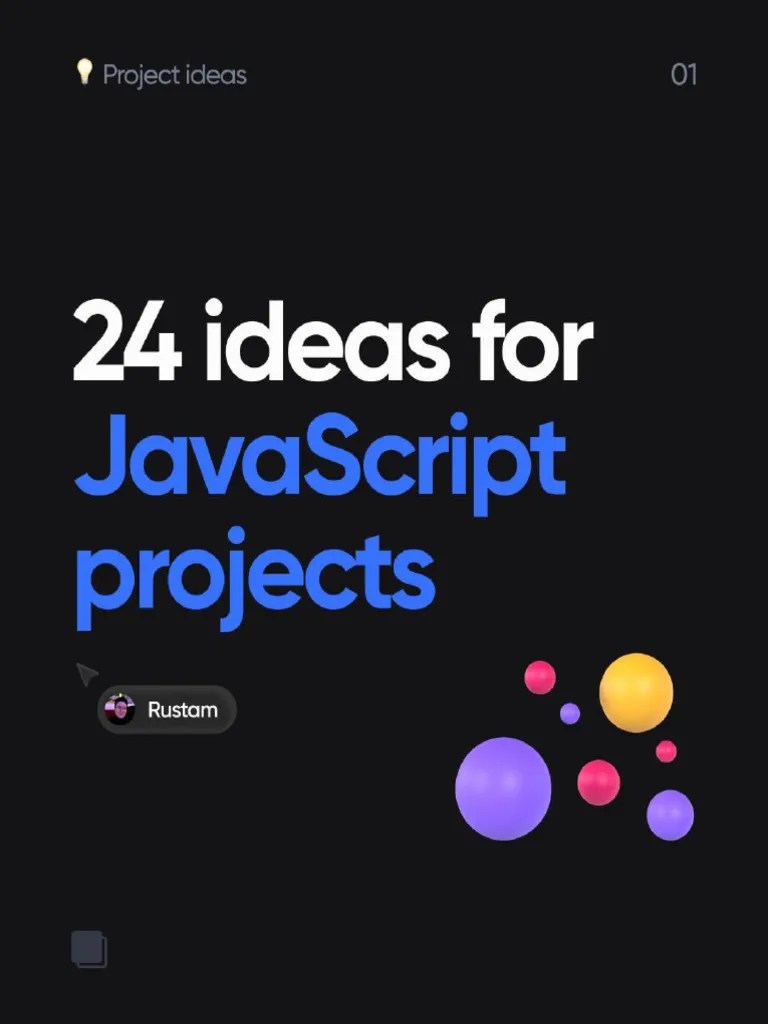 24 Ideas For JavaScript Projects | PDF