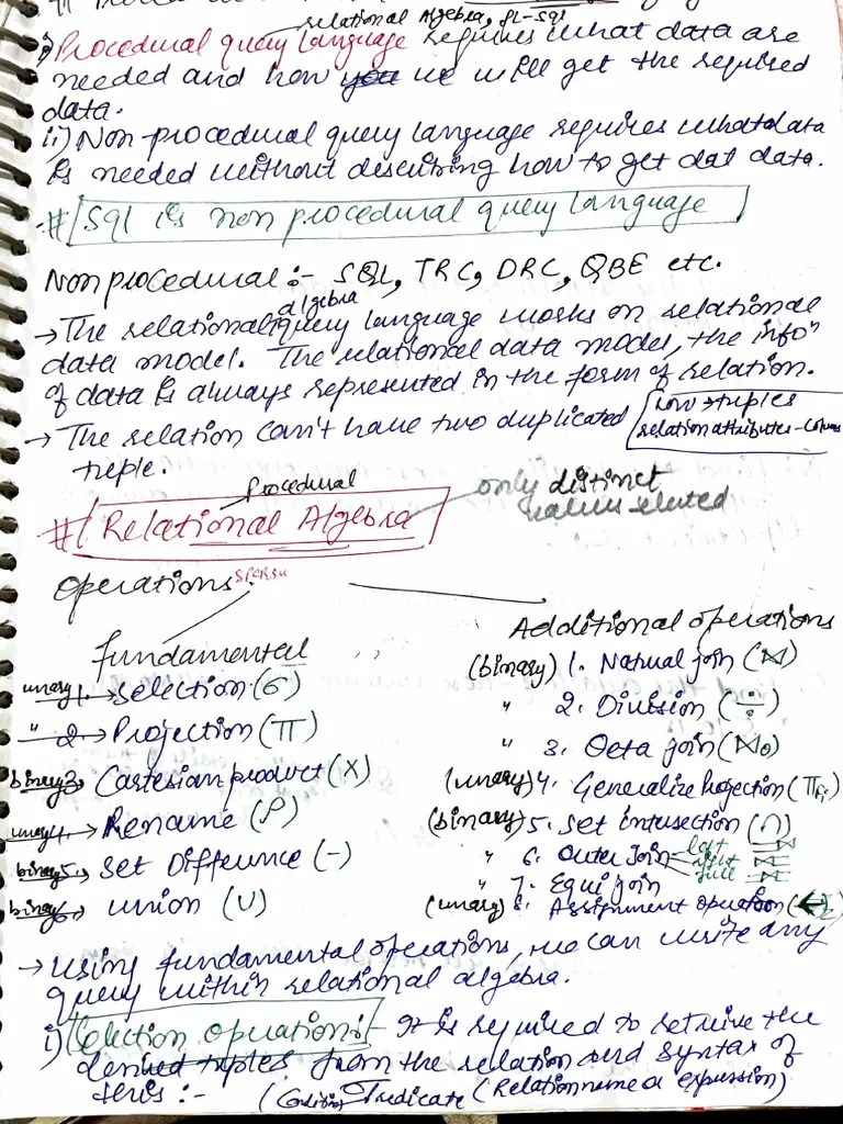 DBMS Relational Algebra | PDF