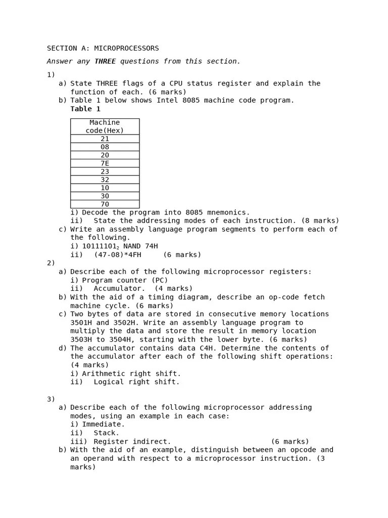 MICROPROCESSORS | PDF | Central Processing Unit | Assembly Language