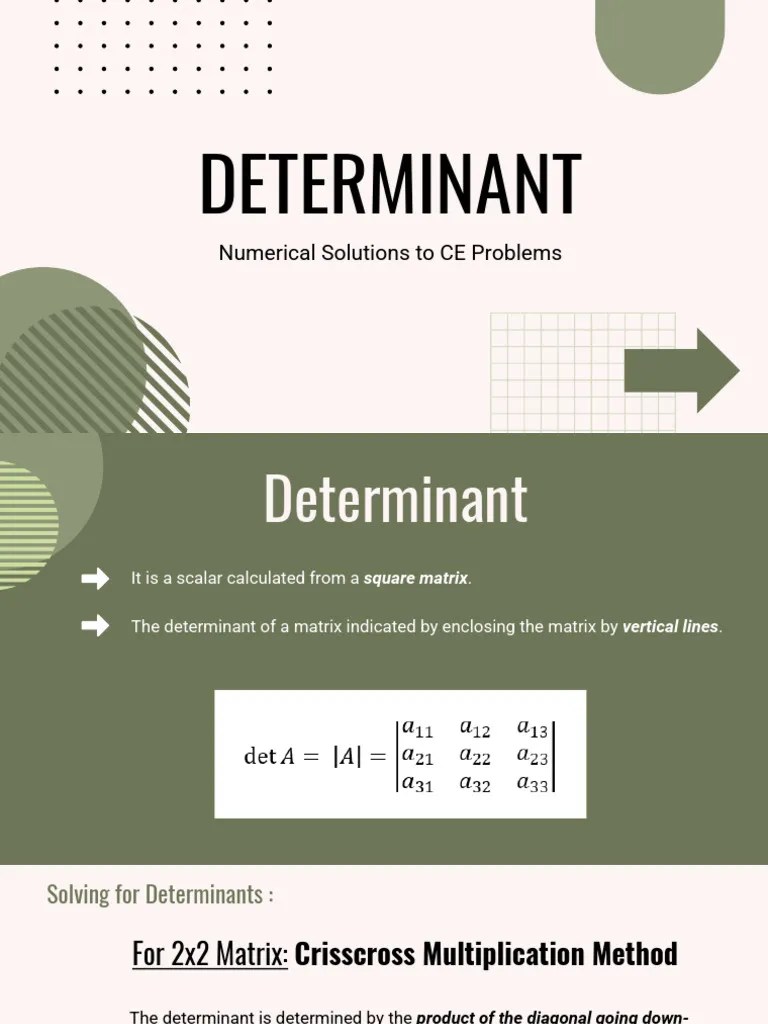 Determinant | PDF | Determinant | Matrix (Mathematics)