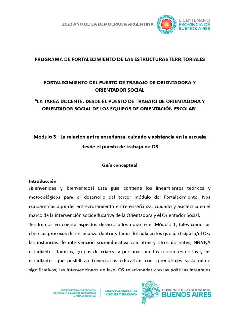Módulo 3.docx | PDF | Enseñando | Escuelas