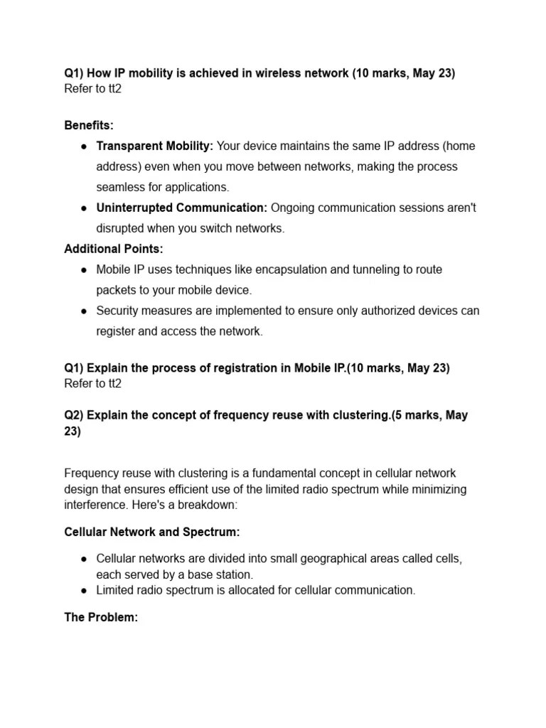 Mobile Computing (1) | PDF | Cellular Network | Computer Network