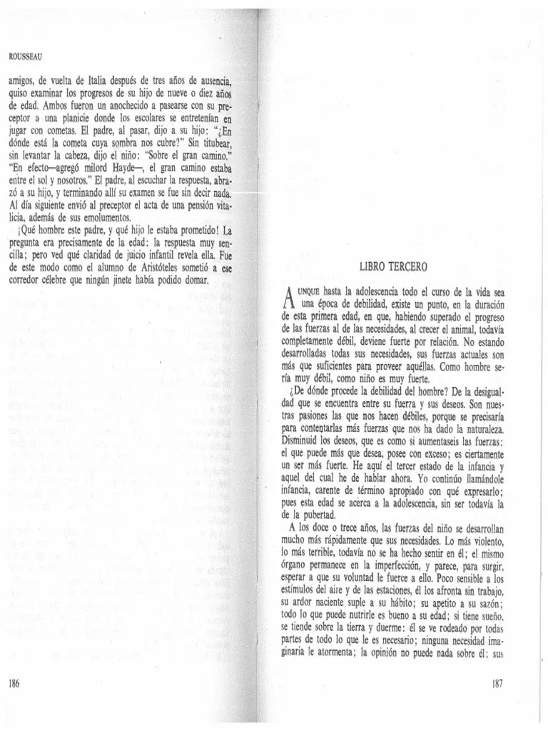 Emilio Rousseau Libro Tercero Pdf