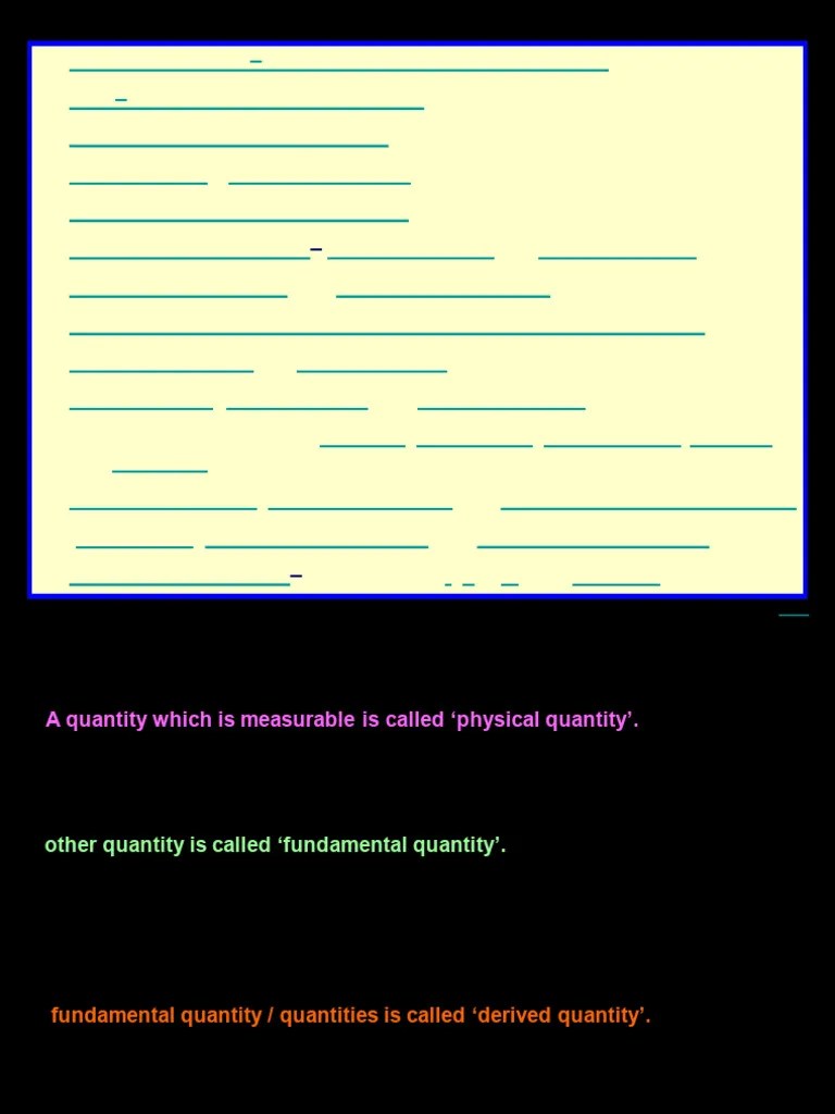 Units-and-measurements | PDF | International System Of Units | Measurement