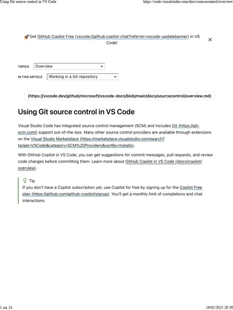 01-Using Git Source Control In VS Code | PDF | Version Control ...