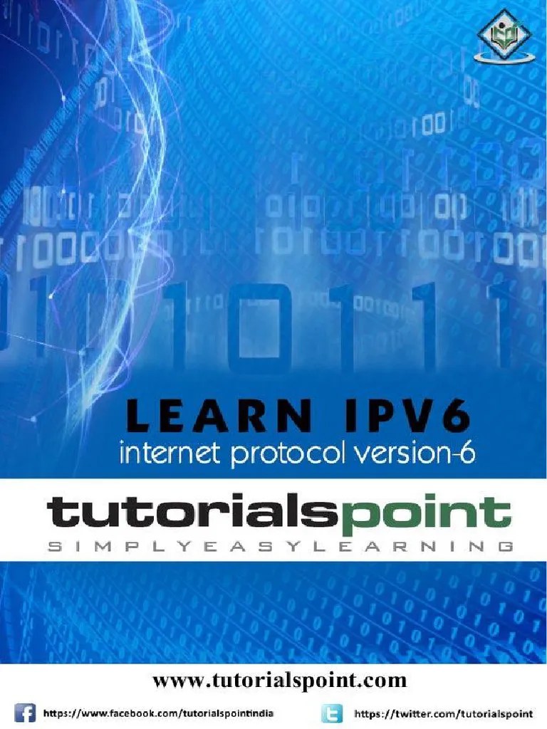 Learn IPv6 Internet Protocol Version 6 Tutorials Point Z Library | PDF ...