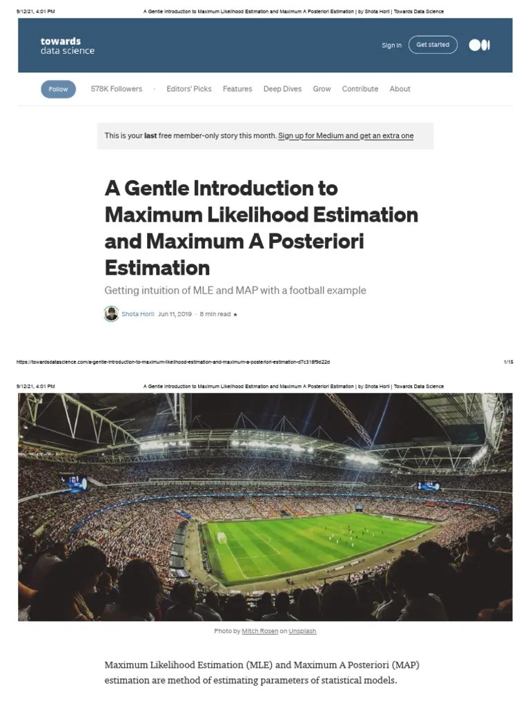 Maximum Likelihood Estimation And Maximum A Posteriori Estimation | PDF ...