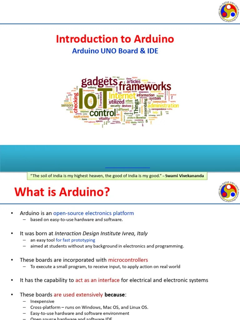 IoT PPT04 Intro Arduino Board And IDE | PDF | Arduino | Computer Science