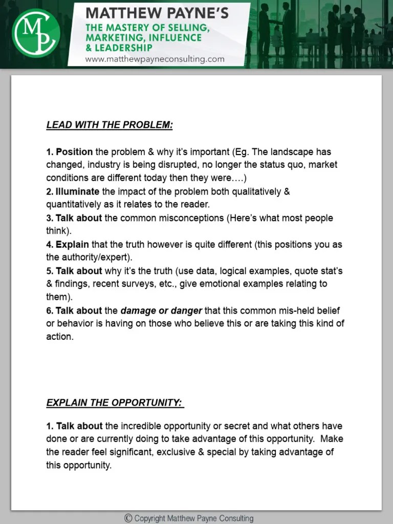 High Converting Copy Framework | PDF