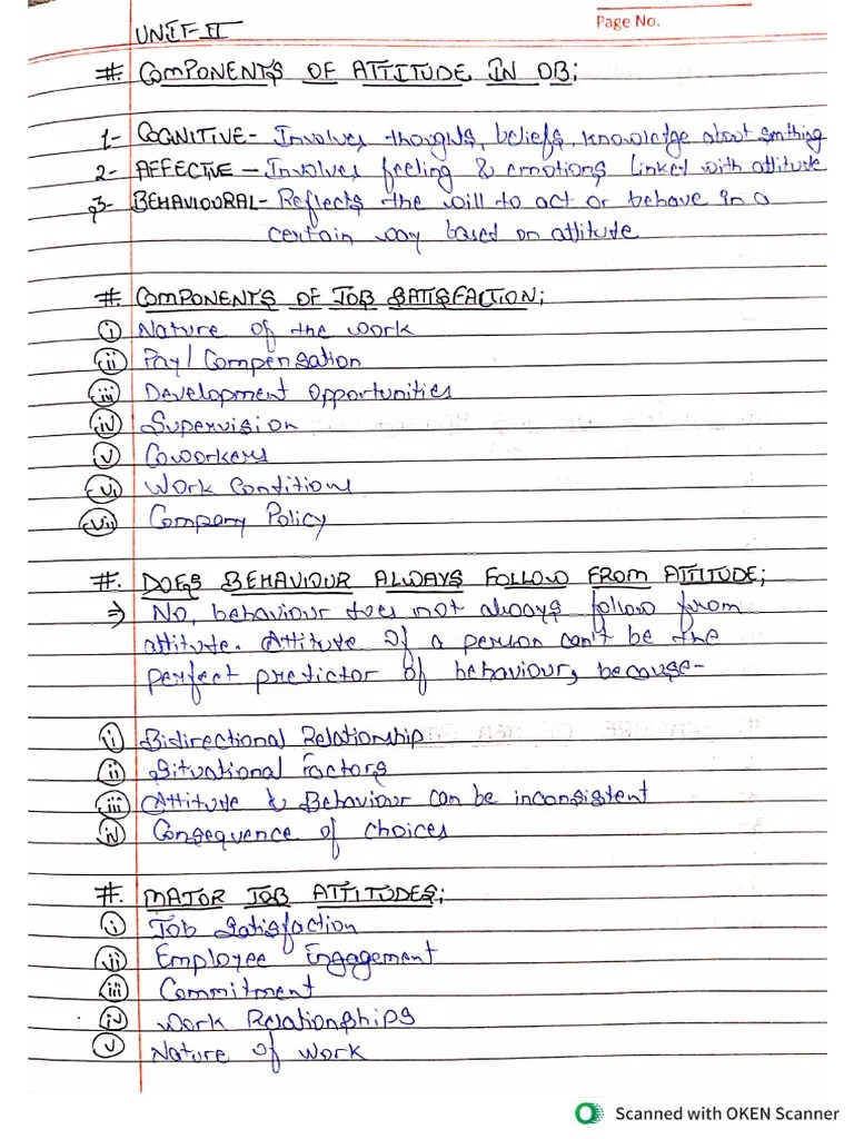 Organizational Behaviour Notes Pdf