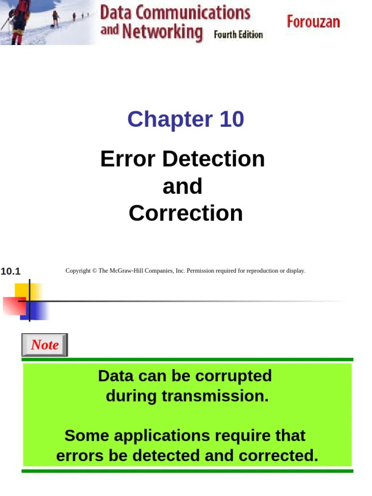 Error Detection And Correction | PDF | Error Detection And Correction ...