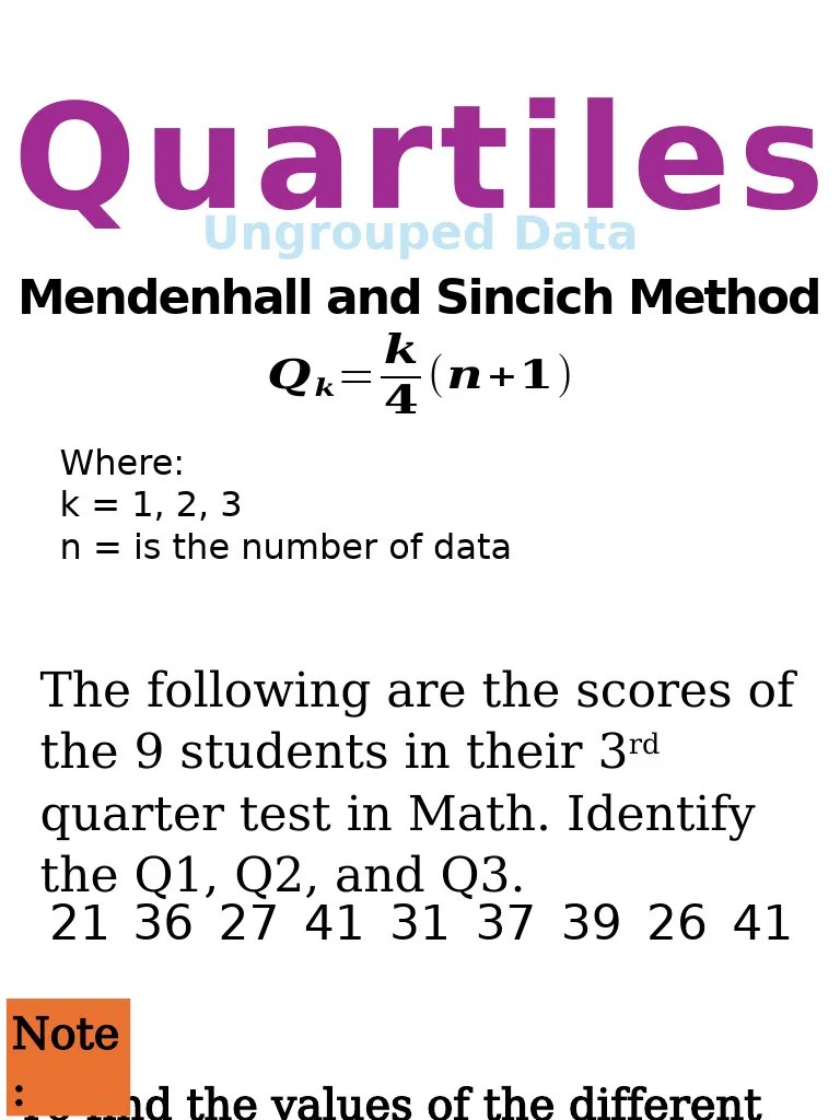 2.1 Quartiles (Ungrouped Data) (Modular) | PDF | Quartile | Arithmetic
