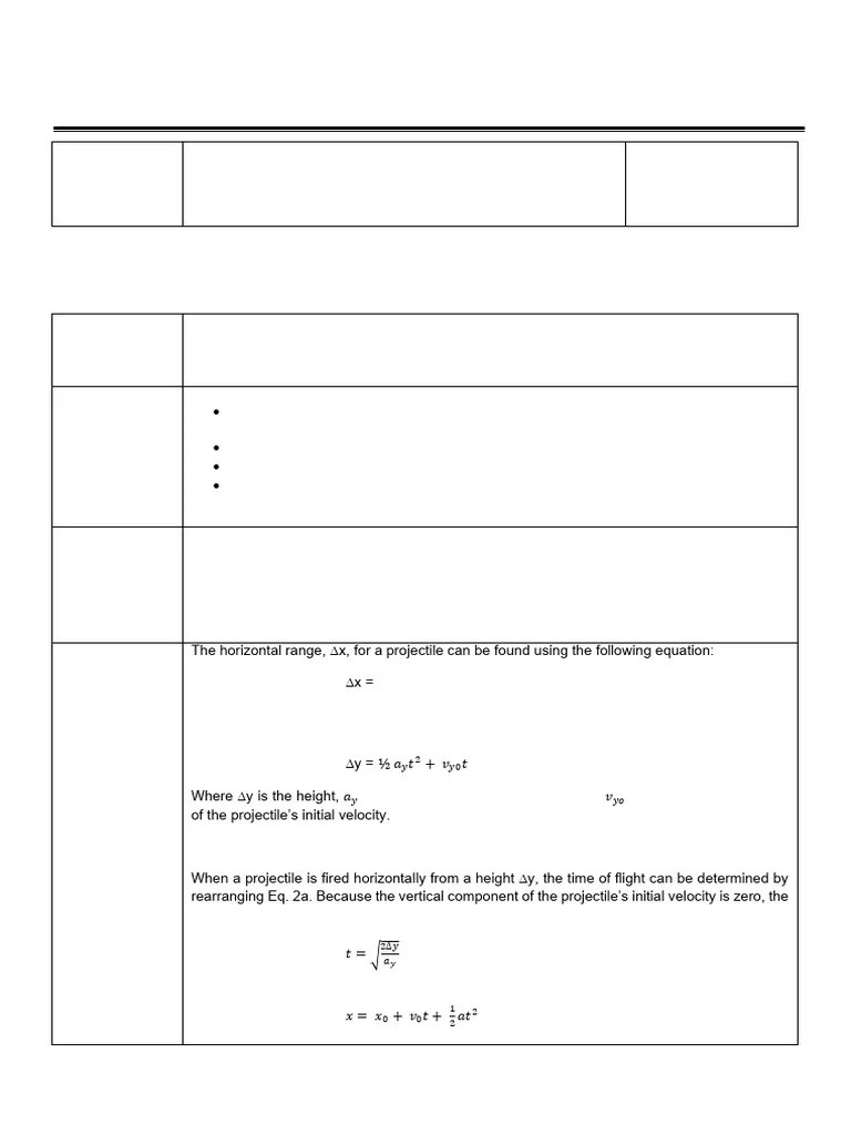 EXPERIMENT-4-PROJECTILE-MOTION | PDF | Mechanics | Applied And Interdisciplinary Physics